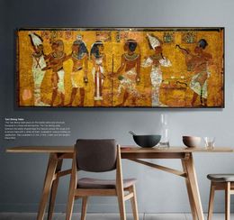 Vintage Egyptian Wall Picture Print on Canvas Large Egypt Canvas Art Print Wall Decor Poster for living room office decorations6966365