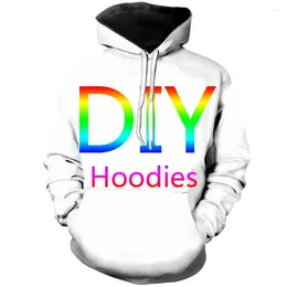 Men's Hoodies Custom Made DIY Customise Unisex Casual Tracksuit Harajuku 3DfullPrint Zipper/Hoodies/Sweatshirt/Jacket/Mens Womens