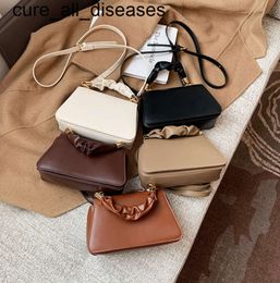 Solid color Designer Luxury Womens Famous Brand Small Totes Female 2024 Fashion PU Leather Shoulder Bag Handbags and Purses