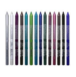 14 Colours Longlasting Eye Liner Pencil Waterproof Pigment Blue Brown Black Eyeiner Pen Women Fashion Colour Eye Makeup Cosmetic9082608