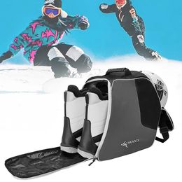 Portable Ice Ski Snow Boots Bag Adjustable Professional Skating Shoes Storage Bag Waterproof Accessories for Ski Helmet Clothing 231220