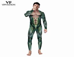 VIP FASHION Adult Sexy Men Halloween Costumes Snake 3D Printing Animal Party Zentai Catsuit Muscle Cosplay Bodysuit Jumpsuit8086707194895