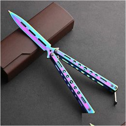 Party Favour Cs Go Karambit Folding Knife Butterfly Gift Game For Party Dl Blade No Edge Tool Practise In New Toy T231123 Drop Delivery Dhc1G