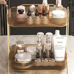 Storage Boxes Organiser For Cosmetics The Bottom Can Be Pulled Easily Large Capacity Light Luxury Dust-proof Removable Dresser Stable