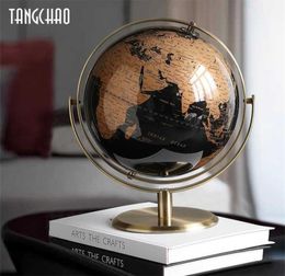 Home Decor World Globe Retro Map Office Accessories Desk Ornaments Geography Kids Education ation 2111019025048