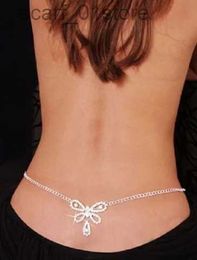 Waist Chain Belts Sexy Rhinestone butterfly heart Belly Chain Fashion Bikini Waist Link Necklaces Bo Jewellery Women Summer Accessories 231221