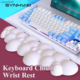 Mouse Pads Wrist Rests Cloud Keyboard Wrist Rest Soft Leather Memory Foam Wrist port Cushion for Easy Typing Pain Relief Ergonomic Anti-SlipL231221