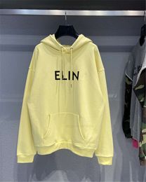 designer Cel women and men Hooded hoodie High version autumn winter new basic letter printed C family Hoodie couple Hoodie Jacket Cel 64I6 C1M8 71IC