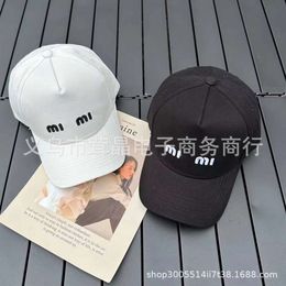 Designer Miui Miui Cap Hat 2023 Summer New High Edition Mimumumumumui Baseball Cap Lightweight Comfortable Breathable Versatile Fashionable Duck Tongue Hat Coupl