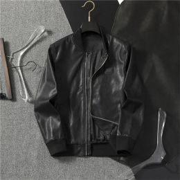 Tasarımcı ceket lüks moda erkek ceketler erkekler deri fermuarlı erkek bisikletçi ceket uçuş takım elbise eğlence sporu asya boyutu m-xxxl
