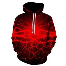 Men's Hoodies 3D Sweater Hooded Autumn And Winter Coat Black Jacket Hoodie Women's 2023 Colourful Flame