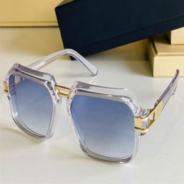 Vintage Sunglasses 6004 Crystal Blue Gradient Lenses Sunnies Glasses Men Fashion Sunglasses UV400 Protection Eyewear with box287S