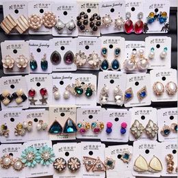 10Pairs lot Mix Style Fashion Stud Earrings Nail For Gift Craft Jewellery Earring EA019 247D
