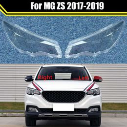 Car Front Headlight Cover for MG ZS 2017 2018 2019 Glass Headlamp Transparent Lampshade Lamp Shell Auto Lens Caps Lampcover