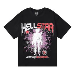 Mens Hellstar T-Shirts Designer Shirt Short Sleeve Men High Quality Hellstar Shirts Street Hip Hop Fashion Hell Star Shirt Short Grey Bl 9122