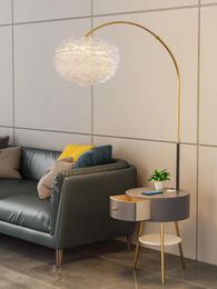 Floor Lamps Lamp Nordic Simple Modern Light Luxury Net Red Living Room Bedroom Bedside Set Coffee Table Vertical