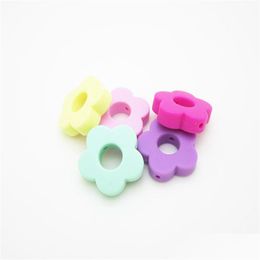 Other Sile Flower Beads With Hole 27Mm Mini Teething Food Grade Bpa Sensory Loose Diy Jewellery Making Drop Delivery Jewellery Lo Dhgarden Dhjwa