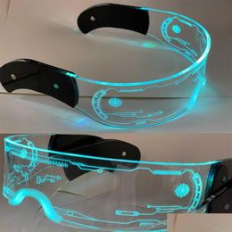 Accessories Other Motorcycle Accessories Led Light Up Glasses Wireless Luminous With Dark Lens Glow Party Costume Sunglasses Bar Club Ktv Disc