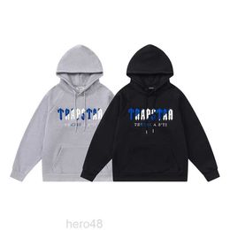 Men's Hoodies Trapstar Tracksuit Embroidered Lettering Hooded Women's Sweatshirt Sporty Label Full Topstrack and Field Jogging Sweatshirts 9R9Q