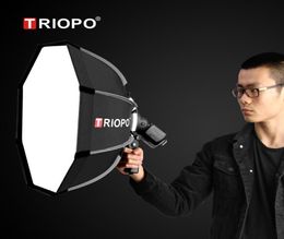 TRIOPO 65cm Portable Flash Outdoor Octagon Umbrella Softbox for Godox V860II AD200 Yongnuo YN560 IV TR988 Speedlite Soft Box5052313