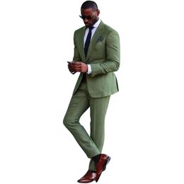 Men's Lapel Tuxedo 2 Pieces Jacket Pants Suit for Business Casual Daily Leisure 231220