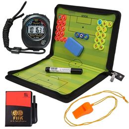 Foldable magnetic tactical board football training clipboard set with large eraser 231221