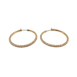 Swarovskis Earrings Designer Women Original Quality Charm Round Ring Big Earrings Womens Fashion Large Earrings Gift