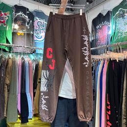 Printed Drawstring Pocket Sweatpants Men's and Women's Pant Fashion Spring and Autumn
