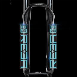 MTB Front Fork Stickers Road Bicycle Decals Racing Cycling waterproof Protect Colorful Film Kit Bike Accessories 231221