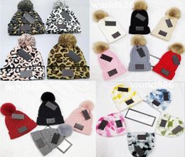 Whole Winter caps Hats Women bonnet Thicken Beanies with Real Raccoon Fur Pompoms Warm Girl Cap snapback pompon beanie Hat 19 8687877