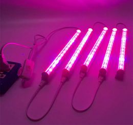 Lighting (5pcs/lot) led grow light tube 10w T5 Led Grow lights Hydroponic Systems Grow Box Led Lamps For Plant Vegetable Washer Greenhouse