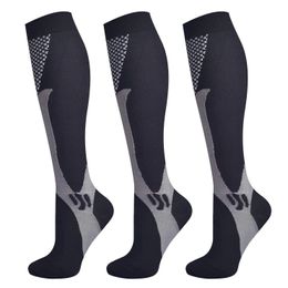 Brothock 3 Pairs Compression Socks for Women Men 2030 mmHg Comfortable Athletic Nylon Nursing Stockings Sport Running 231221