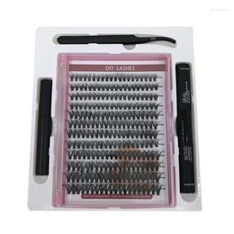 False Eyelashes Premium Materials Handmade DIY Cluster Lashes Kit Natural Fluffy Soft Light Comfortable Eyelash Extension