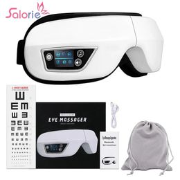 Eye Massager Smart Airbag Vibration Eye Care Instrumen Heating Bluetooth Music Relieves Fatigue And Dark Circles Wrinkle Remove 231221