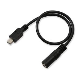 AUX audio extension cable mini USB to 3.5 mother audio frequency cable T-shaped square mouth conversion cable for mobile phone e