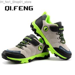Athletic Outdoor Boys Casual Shoes Summer Children Breathable Anti-Skid Outdoor Waterproof Leather Sneakers Winter Kid Baby Warm Sport Footwear Q231222