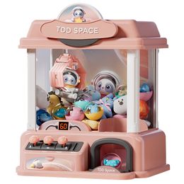 Children's mini claw machine Household electric coin clip doll machine play games machine toys