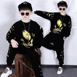 Clothing Sets Boys Clothes Sport Suit Casual Tracksuit 2024 Autumn Letter Sweatshirt Pants 2PCS Children Outfits Kids