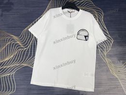 xinxinbuy 2024 Men designer Tee t shirt Flower letter embroidery short sleeve cotton women Black white Grey S-XL