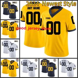 Michigan Wolverines McCarthy Football Jersey Aidan Hutchinson Tom Brady Charles Woodson Cade McNamara Blake Corum Morris Wilson College Mens Jersey