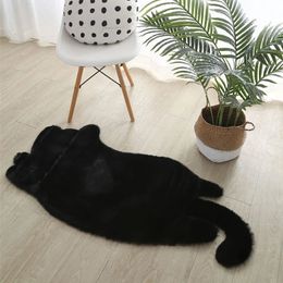 Tapete de cabeceira de cabeceira de cabeceira do tapete de cabeceira em forma de gato