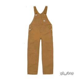 Carharttlys Designer Jeans Top Quality Autumn/Winter Workwear Denim Overalls Loose Couple Casual Pants Straight Leg Pants For Men And Women 7833