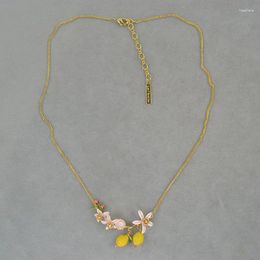 Choker Gold-plated Lily Short Necklace