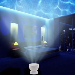 New Aurora Marster LED Night Light Projector Ocean Daren Waves Projector Lamp With Speaker Including Retail Package 281f