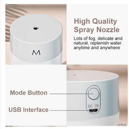 Humidifiers Mini Portable Air Humidifier 260ml USB Essential Oil Diffuser Portable Aromatherapy Diffuser With Light for Home Office Bedroom