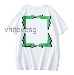 Loose Summer Tshirt Mens Womens Designersoff Tshirts Tees Tops Man Casual Shirt Luxurys Clothing Streetwear Shorts Sleeve Polos Tshirts Size Sx White Bl 4TY8
