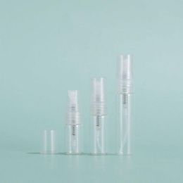 Clear Glass Bottle 2ml 3ml 5ml 10ml Refillable Mini Perfume Bottle With Clear Pump Sprayer Top Owxub