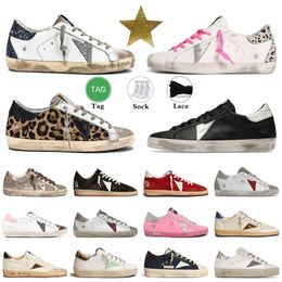 AAA+Quality Golden Designer Casual Shoes Do Womens Mens Gooses Luxury Italy Brand Superstar Never Stop Oreaming Star old Dirty Low Tops Platform Trainers Sneakers