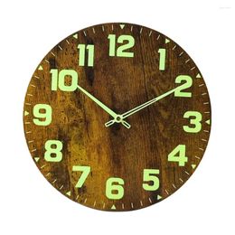 Wall Clocks Fire Pattern Clock Digital Led Noiseless Big Glow Decorations Pointer Pendant Kitchen