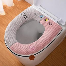 Toilet Seat Covers Winter Mat Soft Comfortable Thicken Suitable For All Seasons Comes With Carrying Handle. Easy To Instal Clean